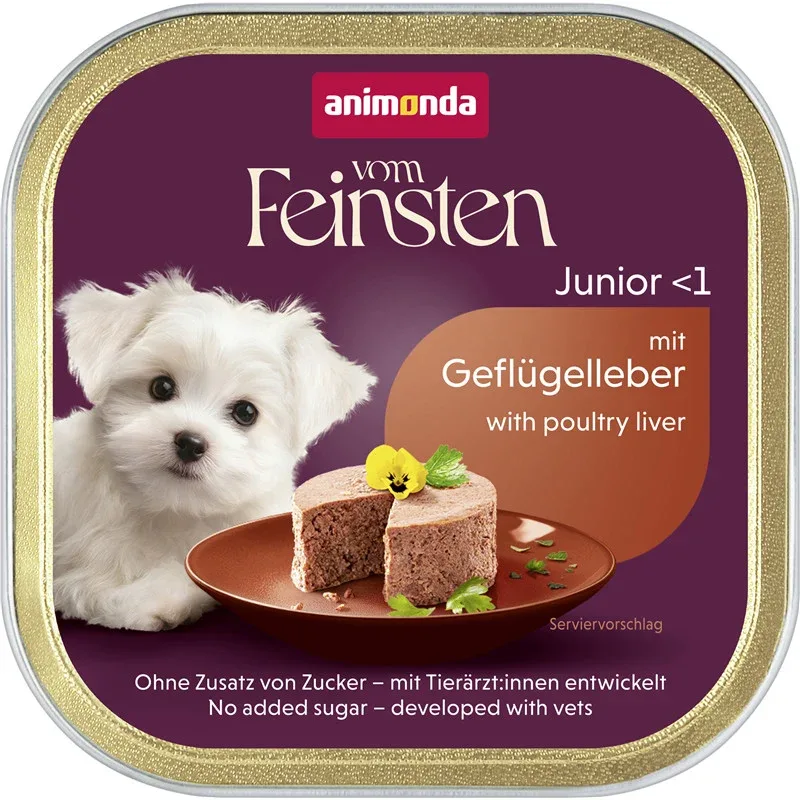 Animonda vom Feinsten Dog - Schale Junior mit Geflügelleber
