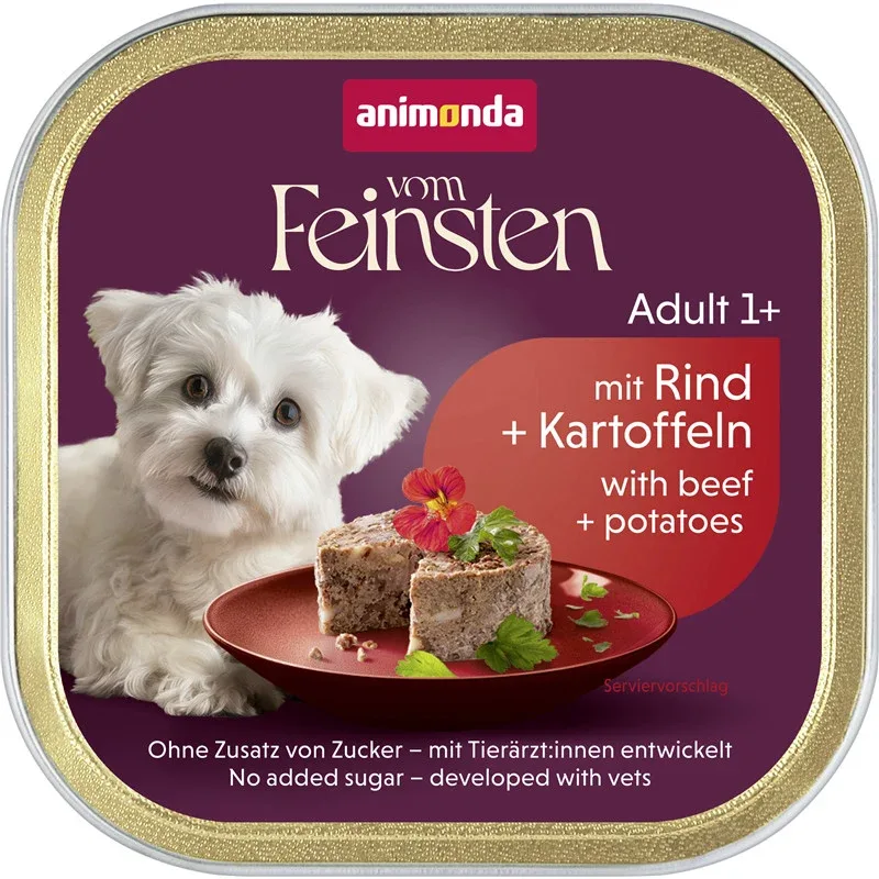 Animonda vom Feinsten Dog - Schale Menü Adult Rind & Kartoffeln