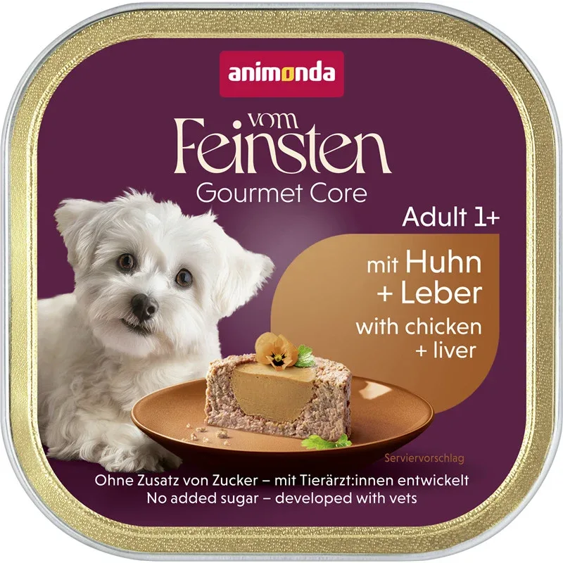 Animonda vom Feinsten Dog - Schale Schlemmerkern mit Huhn & Leber