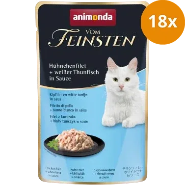 animonda Vom Feinsten Hühnchenfilet & Thunfisch in Sauce 50 g - Image 2