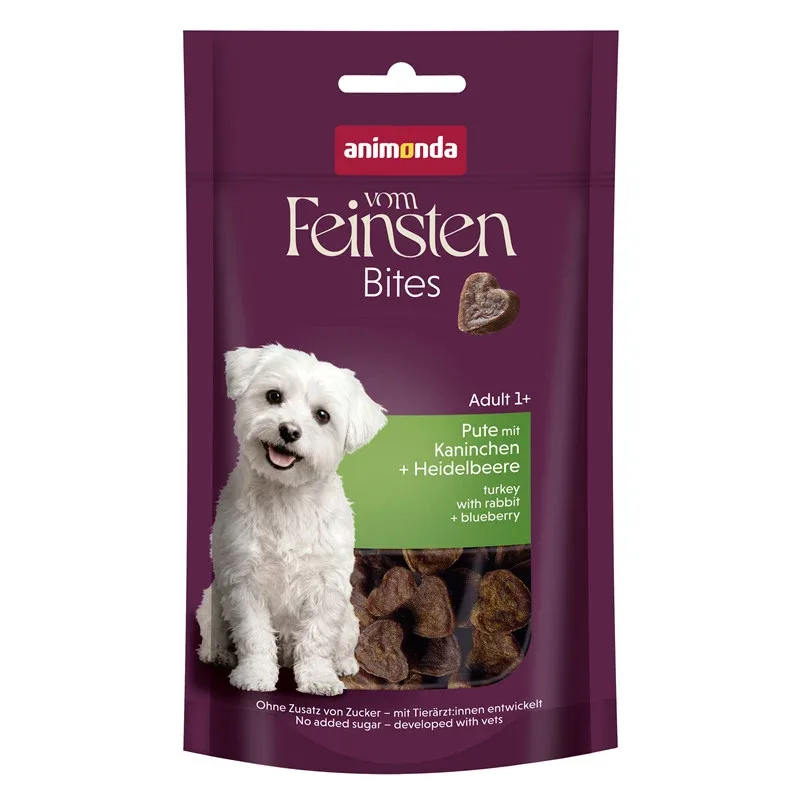 Animonda vom Feinsten Mini Adult Love Bites Pute mit Kaninchen & Heidelbeere
