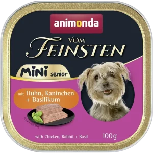 Animonda vom Feinsten Mini Senior mit Huhn, Kaninchen & Basilikum 100 g