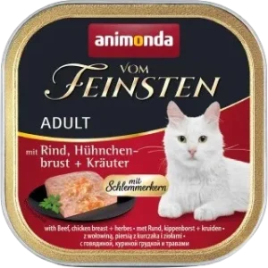 animonda Vom Feinsten mit Schlemmerkern Rind, Hühnchenbrust & Kräuter 100 g