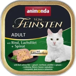 animonda Vom Feinsten mit Schlemmerkern Rind, Lachsfilet & Spinat 100 g