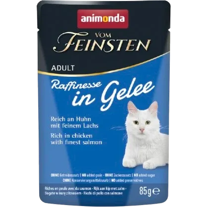 Animonda vom Feinsten Raffinesse in Gelee Adult reich an Huhn mit Lachs 85 g
