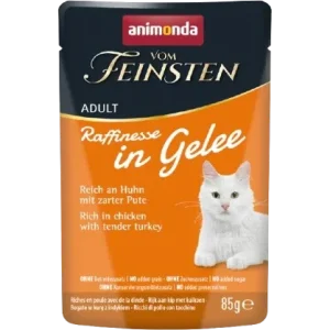 Animonda vom Feinsten Raffinesse in Gelee Adult reich an Huhn mit Pute 85 g