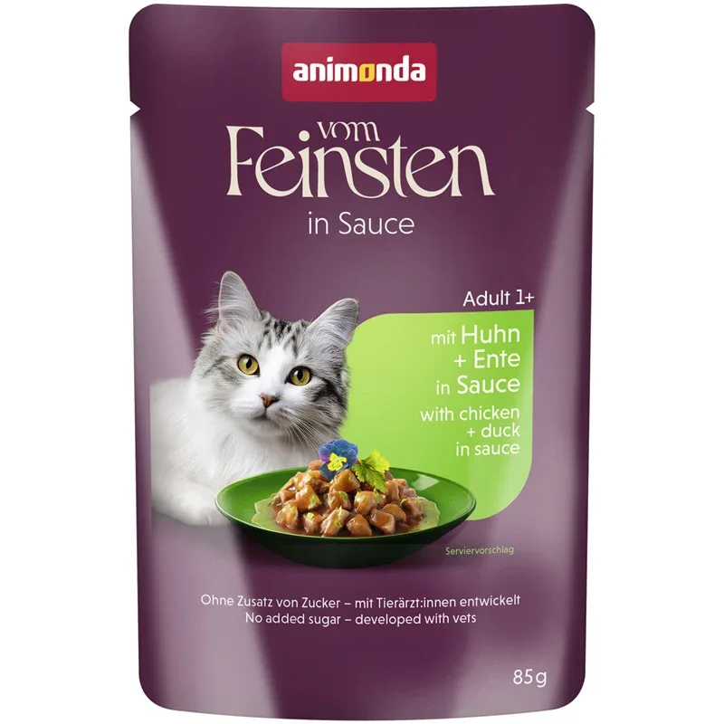 Animonda Vom Feinsten Raffinesse in Sauce Adult mit Huhn + Ente