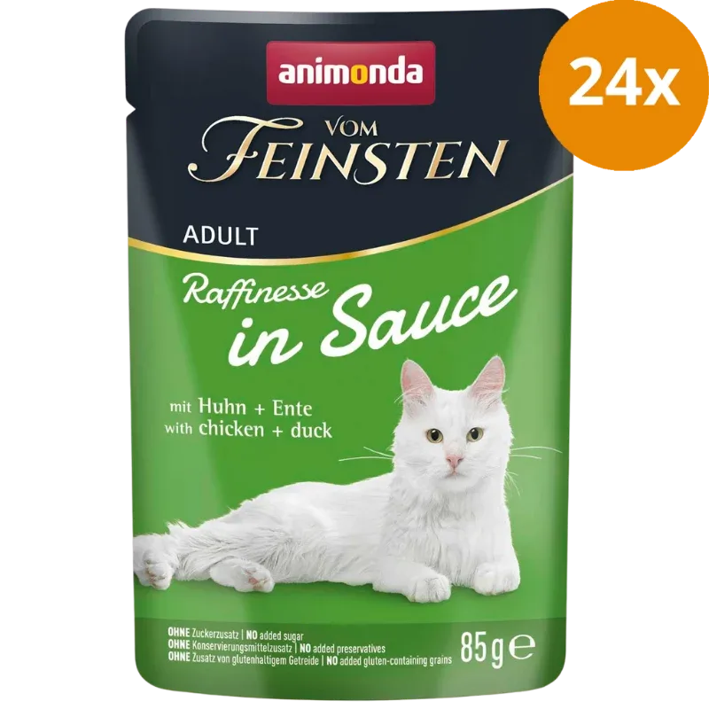 Animonda vom Feinsten Raffinesse in Sauce Adult mit Huhn + Ente 85 g - Image 2