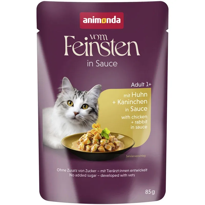 Animonda Vom Feinsten Raffinesse in Sauce Adult mit Huhn + Kaninchen