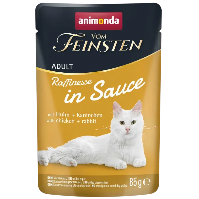 Animonda Vom Feinsten Raffinesse in Sauce Adult mit Huhn & Kaninchen 85 g