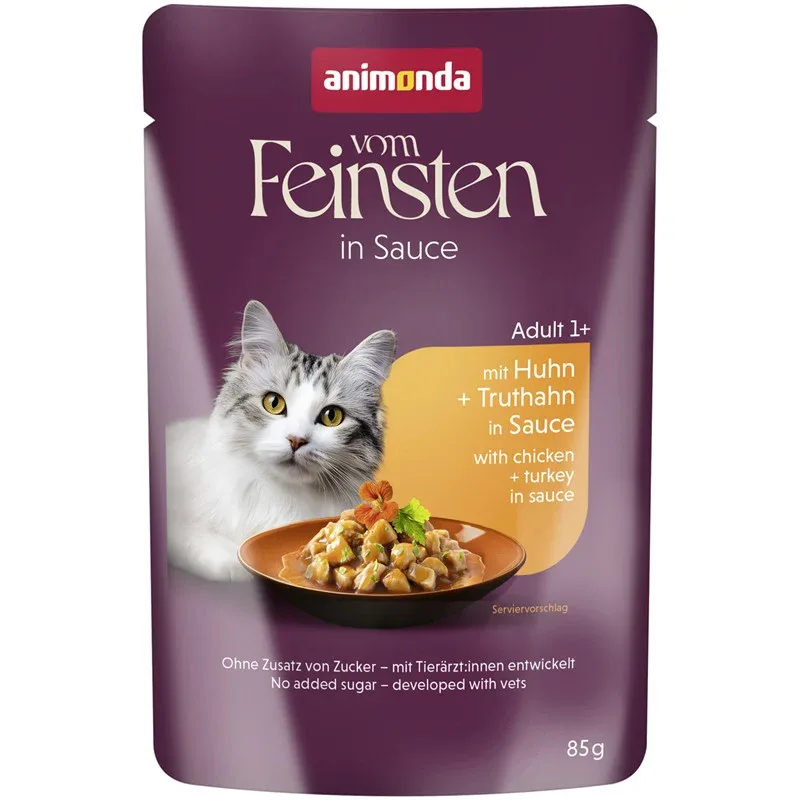 Animonda Vom Feinsten Raffinesse in Sauce Adult mit Huhn + Truthahn