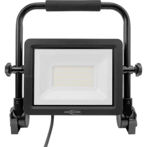 ANSMANN FL50W-AC LED Arbeitsstrahler, Kabelgebunden, 5.400 Lumen, IP65, Stoßfest, 360° Leuchtenkopf und Tragegriff, schwarz - HaustierPro