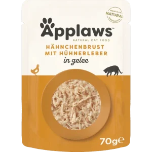 Applaws Cat Frischebeutel in Gelee Huhn & Hühnerleber 70 g