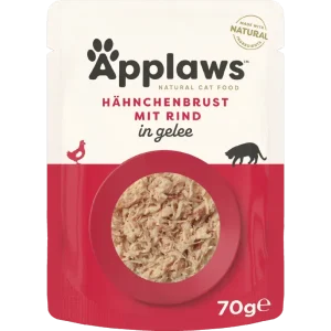 Applaws Cat Frischebeutel in Gelee Huhn & Rind 70 g