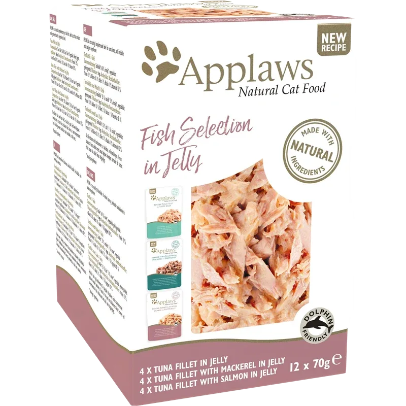 Applaws Cat PB Multipack Fisch in Gelee 840 g