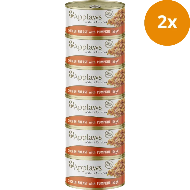 Applaws Dose S6 Huhn & Kürbis 936 g (6 x 156 g) - Image 2