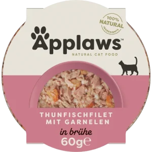 Applaws Natural Cat Pots luxuriöses Thunfischfilet & Garnelen 60 g