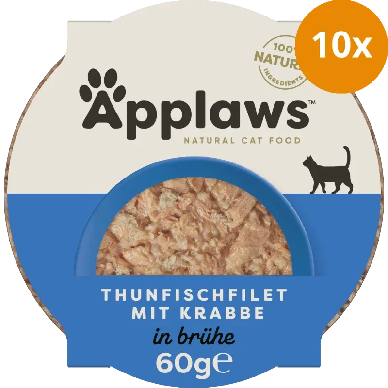 Applaws Natural Cat Pots saftiges Thunfischfilet & Krabben 60 g - Image 2