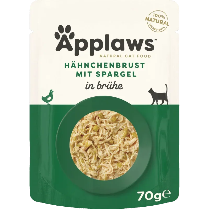 Applaws Natural Cat Pouches Hühnchenbrust & Spargel 70 g