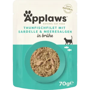 Applaws Natural Cat Pouches Thunfischfilets & ganze Sardellen 70 g