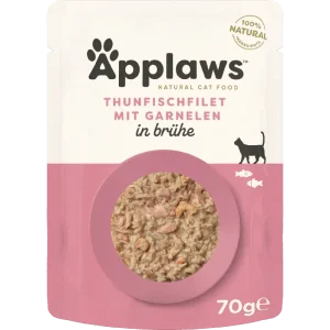 Applaws Natural Cat Pouches Thunfischfilets & Pazifik Garnelen 70 g