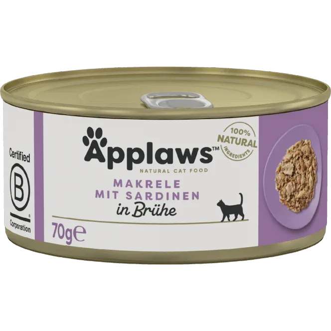 Applaws Natural Cat Tins Makrele & Sardinen 70 g