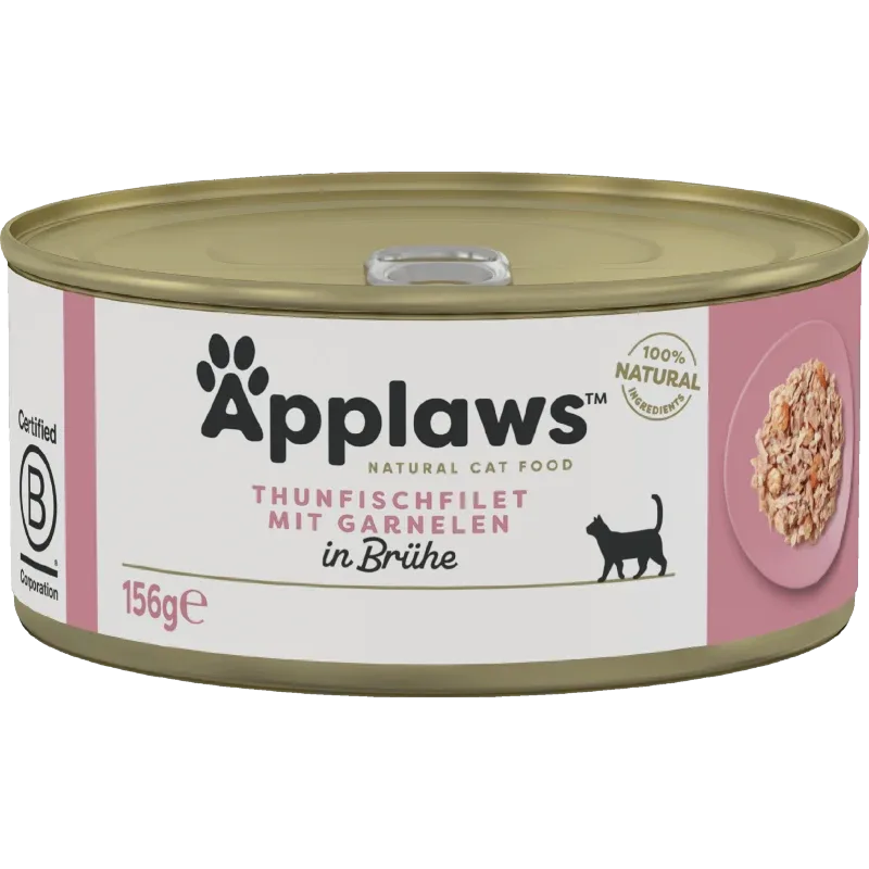 Applaws Natural Cat Tins Thunfisch mit Garnelen 156 g
