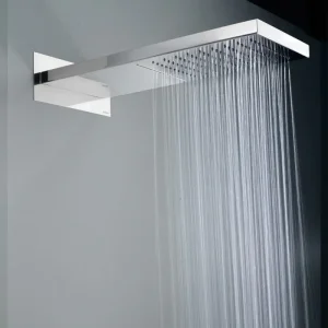 Aqua-Terra Bossini Manhattan Duschkopf mit 2 Strahlen aus Edelstahl mit Regen- und Wasserfallfunktion - HaustierPro