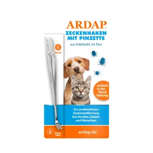 ARDAP Zeckenhaken mit Pinzette
