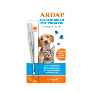 ARDAP Zeckenhaken mit Pinzette