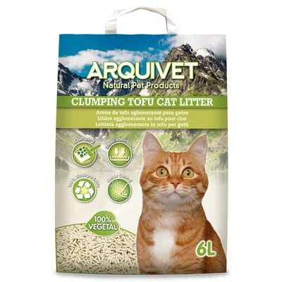 Arquivet Klumpende Katzenstreu mit Tofu 6 L