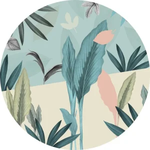 Asche Komar - Deko Sticker - DOTS - Pale Leaves - HaustierPro