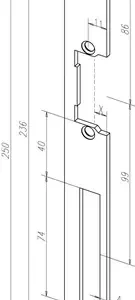 ASSA ABLOY Flachschließbl.021 STA verz.ktg.B.25xL.250mm DIN L/R -2141 - HaustierPro