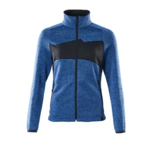 Atmungsaktiv MASCOT® - Strickpullover ACCELERATE mit Reißverschluss Azurblau/Schwarzblau 18155-951-91010, Größe XL - HaustierPro