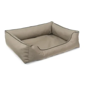 Atmungsaktives Korbgeflecht Mestizo Valencia Orthopedic Orthopädisches Haustierbett Hundekorb Tierbett Hundesofa Außenmaße: 100x75 cm / Innenmaße: 70x53 cm Beige/Schwarz - HaustierPro