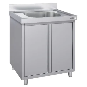 Aus natürlichen Materialien Spülschrank ECO - 800x600mm - mit 1 Becken - HaustierPro