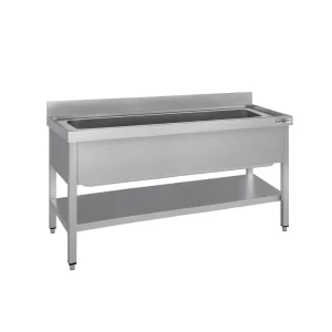 Aus natürlichen Materialien Topfspültisch ECO - 1600x600mm - mit Grundboden & 1 Becken - HaustierPro