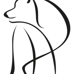 Autoaufkleber - Hund 120x90mm für mittelgroße Hunde - HaustierPro