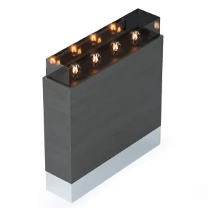 BALI | Bistro Raumtrenner | L60xH98cm | LED | Windlicht Säule mit 3-Jahre Garantie - HaustierPro