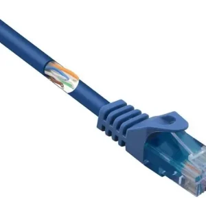 Basetech BT-2270726 RJ45 Netzwerkkabel, Patchkabel CAT 5e U/UTP 0.50 m Blau mit Rastnasenschutz 1 St. - HaustierPro
