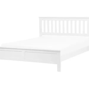 Bed Pine Wood MAYENNE 140 x 200 cm (EU Double) White - HaustierPro