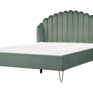 Bed Velvet AMBILLOU 140 x 200 cm (EU Double) Green - HaustierPro