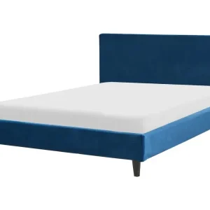 Bed Velvet FITOU 140 x 200 cm (EU Double) Dark Azurblau - HaustierPro