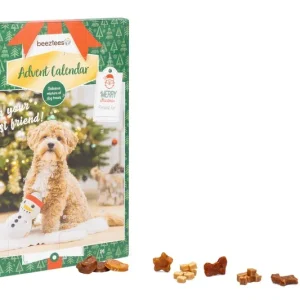 Beeztees Adventskalender Paw für Hunde – 24 Snack-Überraschungen
