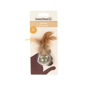 Beeztees Katzenminzeball mit Federn