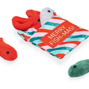 Beeztees Xmas Fish-Mas – Katzenspielzeug mit Knisterfolie