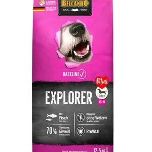 BELCANDO® Trockenfutter für Hunde Baseline Explorer, Mini Adult, Fisch, 12,5 kg