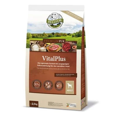Bellfor Hundefutter mit hohem fleischanteil - PREMIUM PUR VitalPlus 2,5 kg