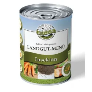 Bellfor Hundefutter Nass mit Insekten Getreidefrei - Landgut-Menü 800 g