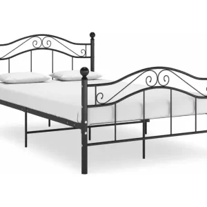 Bett Schwarz Metall 120x200 cm - HaustierPro
